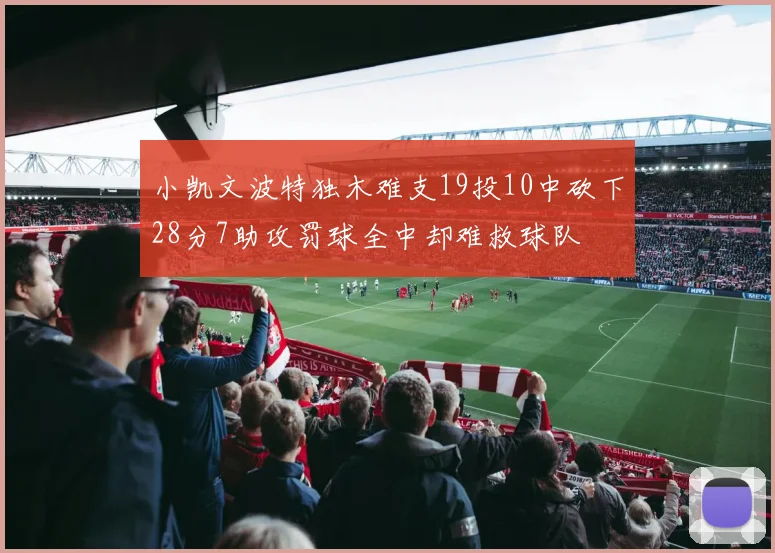小凯文波特独木难支19投10中砍下28分7助攻罚球全中却难救球队